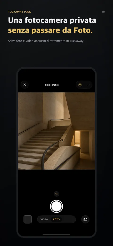 Una fotocamera privata senza passare da Foto.