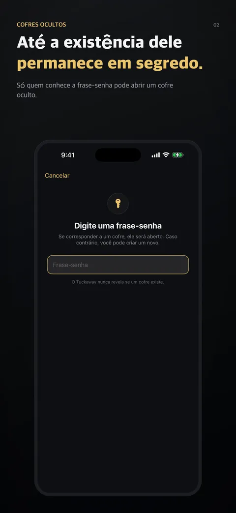 Até a existência dele permanece em segredo.