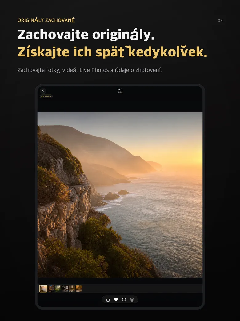 Zachovajte originály. Získajte ich späť kedykoľvek.