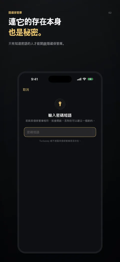連它的存在本身也是秘密。